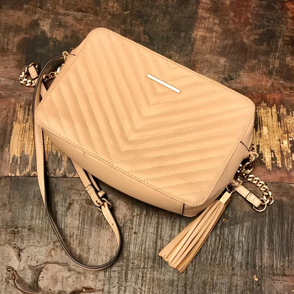 Cream Leather Aldo Andressera Adjustable Crossbody